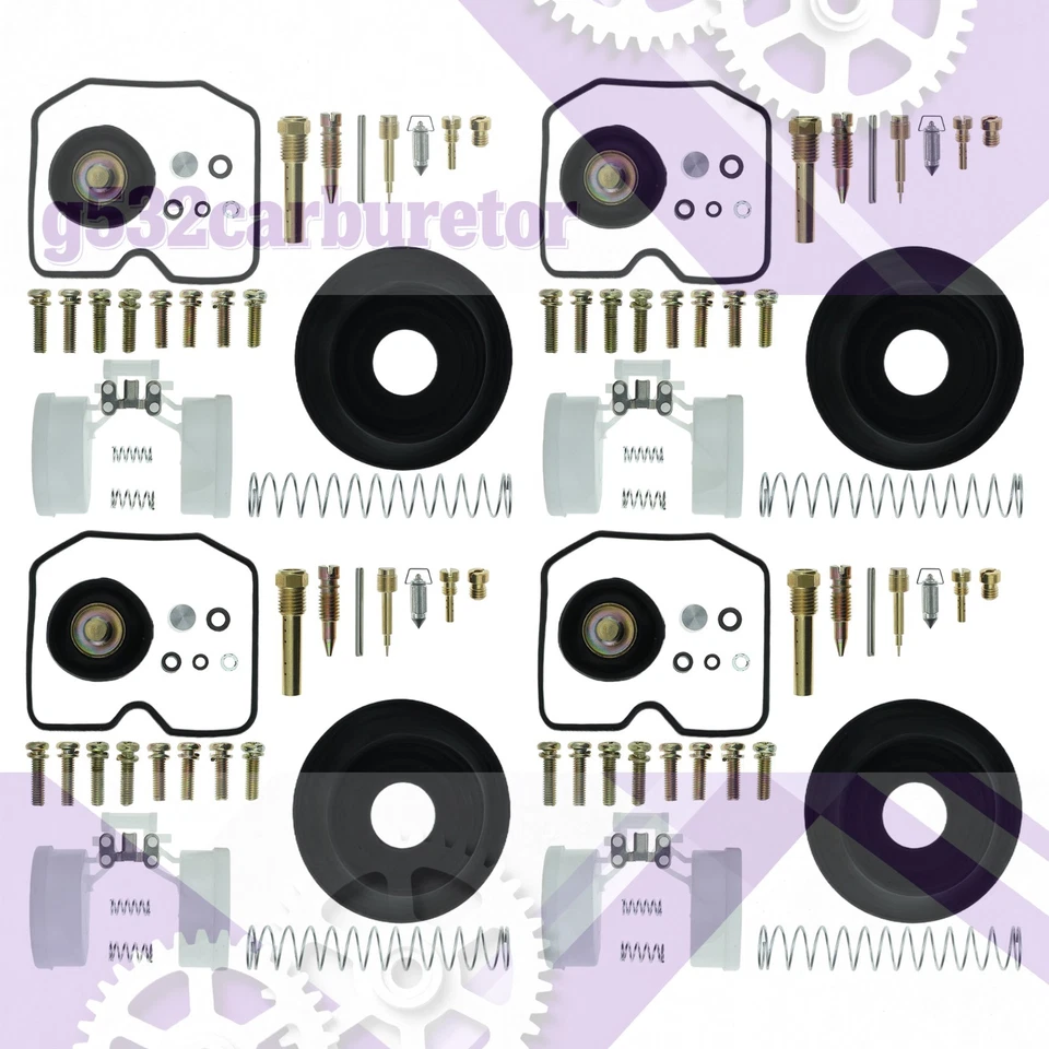 4PCS Kawasaki ZG1200 Voyager XII 86-03 Carburetor Repair Kit Diaphragm Float-US - Imagem 1 de 4