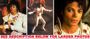 MICHAEL JACKSON 1980s CAPTAIN EO (3) RARE 8x10 PHOTOS - Picture 1 of 1