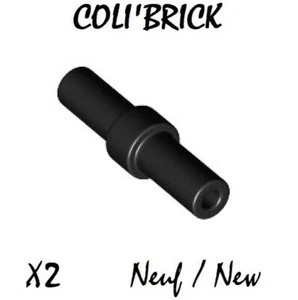 Lego 78258 - 2x Bar 2L With Stop Ring - Noir / Black - New Neuf - Imagen 1 de 1
