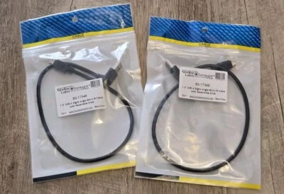 STELLAR LABS (83-17348) 1.5' USB-A Right Angle to Micro-B Cable w/Reversible End - Image 1 of 4