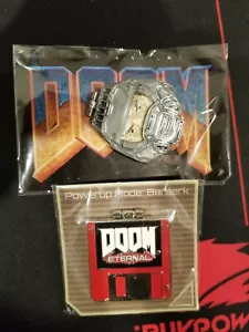 Doom Marine Pin und Eternal Berserk Cheat Code Pin Set Limited Sold Out - Bild 1 von 2