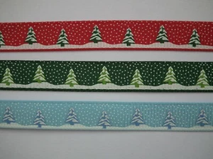 Bedrucktes Ripsband - 3/8 Zoll (10 mm) - verschiedene Farben und Stile - Bild 1 von 23