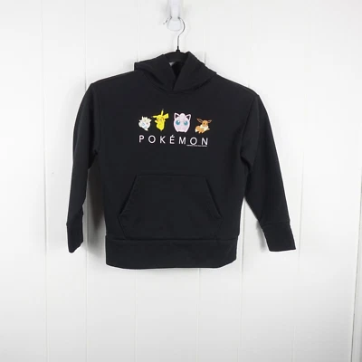 Sudadera con Capucha Antigua Azul Marino Pokemon Niños Gráficos Negro Canguro Bolsillo Talla 6-7 Foto 1 de 4