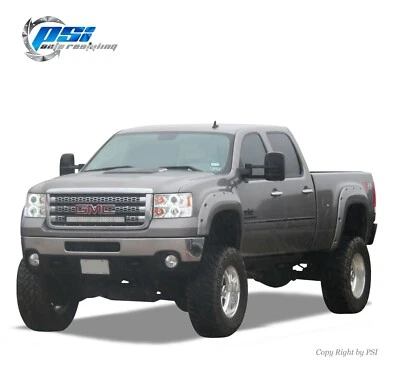 Paintable Pocket Bolt Fender Flares Fits GMC Sierra 1500 07-13; 2500/3500 07-10  - Image 1 of 3