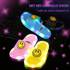Children LED Light Sandals Baby Luminous Sandals Summer Beach Shoes Nonslip AGS