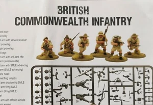 WW2 28mm Warlord Games Instruction Leaflet British Commonwealth Aussies Desert  - Picture 1 of 1