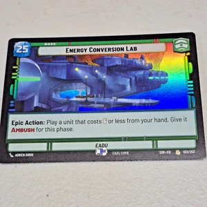 Lámina de laboratorio de conversión de energía - SOR 022 NM - Star Wars Unlimited - Imagen 1 de 3