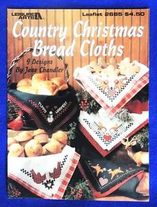 Country Christmas Bread Cloths Leisure Arts #2685 9 Designs Jane Chandler 1995 - Picture 1 of 1