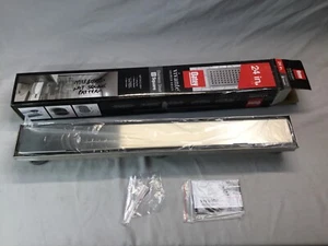 Oatey Vivante Shower Linear Drain 24” inch Stainless Steel Brushed Full Top Face - Picture 1 of 12