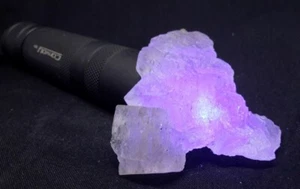 2" FLUORITE from the El Hammam Mine, Morocco FLUORESCENT - Picture 1 of 12