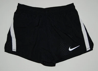 NWT Nike Dri-Fit Youth Boys Black Perforated Lined Running Shorts sz S - Image 1 of 4