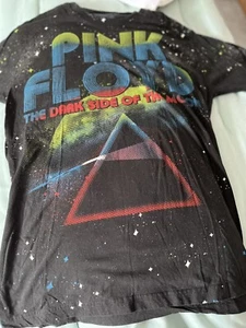 Pink Floyd Herren Dark Side Of The Moon Erwachsene T-Shirt Large Rückseite bedruckt selten - Bild 1 von 4