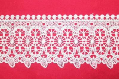 Spitze IN Makramee Klebeband Hoch 9 CM SWEET TRIMS 583 Zierband Bordüre