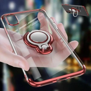 Funda protectora transparente con soporte de anillo magnético a prueba de golpes para iPhone 8 7 - Imagen 1 de 8