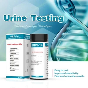 URS-14 100 strips Urinalysis Reagent Test Paper 14 Urine Test Strips M1C6 - Picture 1 of 11