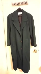 Vintage International Scene Women's Pure Wool Maxi Coat Size 11/12 - Picture 1 of 10
