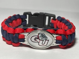 Gonzaga Bulldogs NCAA Paracord Bracelet NEW - Picture 1 of 2