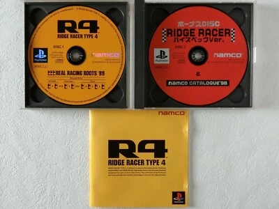R4 RIDGE RACER TYPE 4 PS1 Namco Sony Playstation From Japan - Image 1 of 4