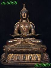 20"Tibet Buddhism temple bronze gilt Tara Kwan-Yin GuanYin goddess Buddha statue