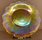 Indiana Glass ‘Pebble Tree of Life’ Carnival Glass Marigold Tray