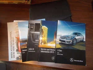 2015 Mercedes C-Class Owner's Manual Kit with Plush Pouch - Imagen 1 de 1