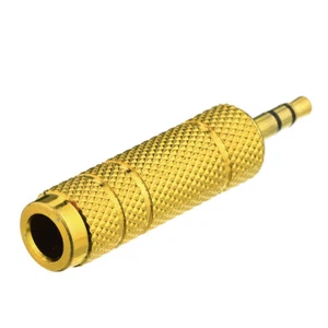 Audio Stereo Adapter 3.5mm to 6.35mm 1/4" Stereo Socket Audio Adapter - Picture 1 of 3