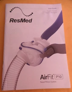 Resmed User Guide Airfit P10 Nasal Pillows System in English, French, Spanish VG - Picture 1 of 2