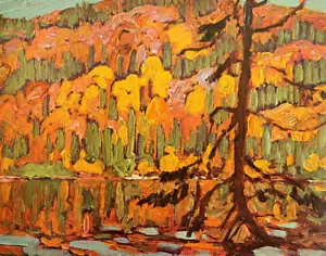 J.E.H MacDonald Autumn Algoma Landscape Art Print Book Plate Autumn Algoma 33 - Picture 1 of 3