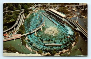 Disneyland Postcard CA Disney Panorama Aerial Tomorrowland Leagues Under Sea - Picture 1 of 2