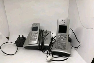 Siemens Gigaset S455 unité de base, station de charge, 2 combinés complet testé en boîte - Photo 1/3