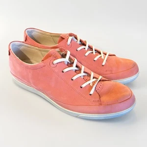 ECCO Damen Soft Leather Freizeit Sneaker Rosa Coral EU 40 /US 9-9,5 Comfort - Bild 1 von 10
