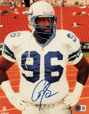 Cortez Kennedy Autographed 8x10 Photo Seattle Seahawks Beckett BAS QR #AE31670 - Image 1 of 2
