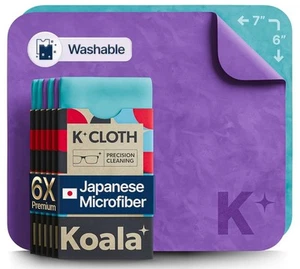 Paño de limpieza para lentes Koala | Microfibra japonesa | Paquete de 6 paños de limpieza para gafas - Imagen 1 de 3