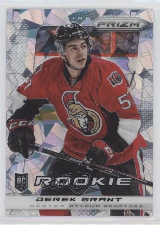 2013 Panini Rookie Anthology Prizm Update Spring Expo Cracked Ice Derek Grant RC - Image 1 of 2