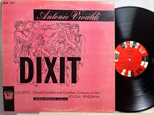 VIVALDI Dixit (Psalm 109) Scuola Veneziana, Angelo Ephrikian PERIOD LP mono - Picture 1 of 2