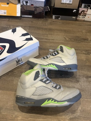 Taglia 11 5 Jordan 5 retrò verde fagiolo grigio ghiaccio (DM9014 003)