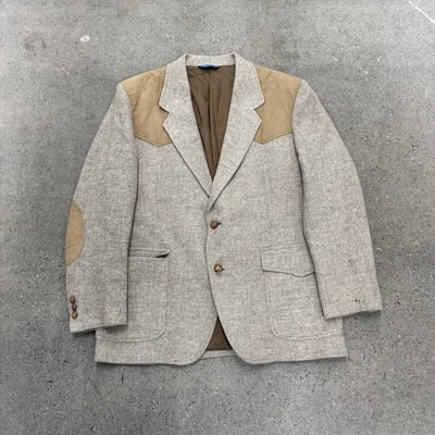 Chaqueta Abrigo Western DE COLECCIÓN Pendelton Para Hombres Blazer Tostado 44 Lana Virgen Foto 1 de 4