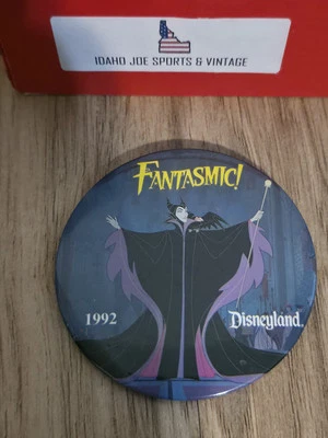 De colección 1992 Disneyland DLR Fantasmic Disney Pinback Botón - Maléfica 🔥🔥 Foto 1 de 2