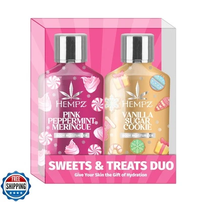 Hempz Holiday Mini Lotion Gift Set, Pink Peppermint and Frosted Vanilla Sugar - Image 1 of 4