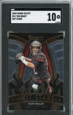 2020 PANINI SELECT TOM BRADY, #HS1, HOT STARS INSERT, GRADED SGC GEM MINT 10 - Image 1 of 2