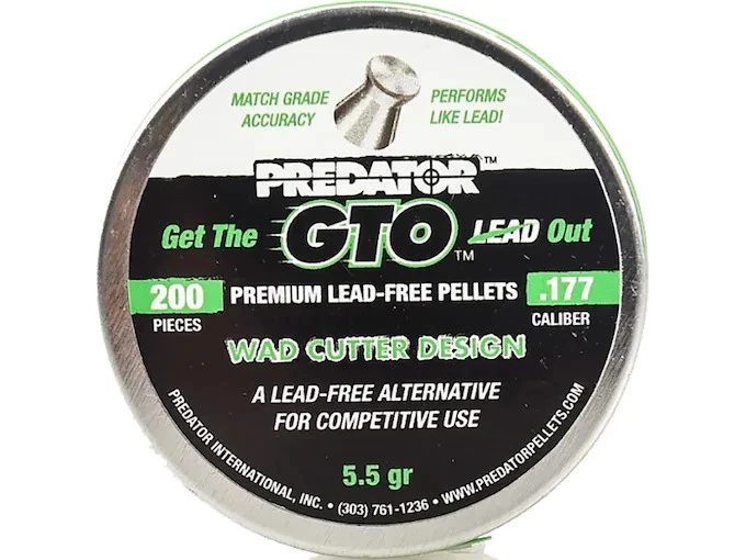 Pellets de grano JSB Predator GTO .177 sin plomo 5,5 200 quilates Foto 1 de 1