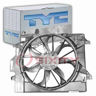 Conjunto duplo de radiador e ventilador condensador TYC para 2008-2016 Chrysler Town & ou - Imagem 1 de 4