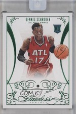 2013-14 Panini Flawless Emerald /5 Dennis Schroder #95 Rookie RC