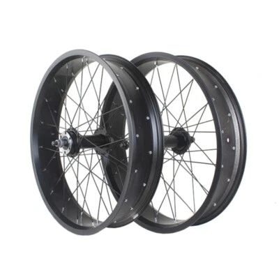20/24/26Inch 4.0 Tire Snow Bike Aluminum Alloy Wheelset Fat Bicycle Wheels 36H - Image 1 of 4