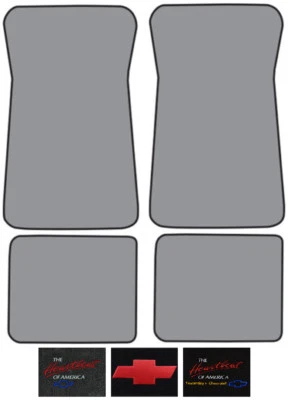 Alfombra Chevrolet Caprice 1971-1973 bucle logotipo alfombrilla 4 piezas Foto 1 de 2