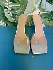 Russell & Bromley London silver slip on heels size 6 - Picture 1 of 10