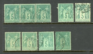 FRANKREICH Jahrgang 1876-1877 / 24-10-2p / gebraucht - Bild 1 von 1