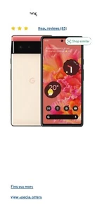 Google Pixel 6 - 128GB - Kinda Coral (Unlocked) (Dual Sim) - Afbeelding 1 van 5
