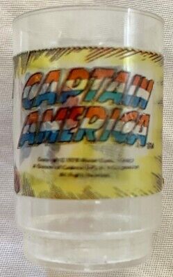 Captain America Marvel Comics Vintage 1970s 25c Vending Machine Mini Plastic Cup • 33.09$