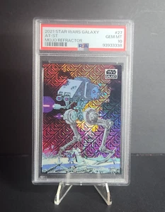 2021 Topps Chrome Star Wars Galaxy AT-ST Mojo Refractor /50 Card #27 PSA 10 ๐๐ฅ - Picture 1 of 2